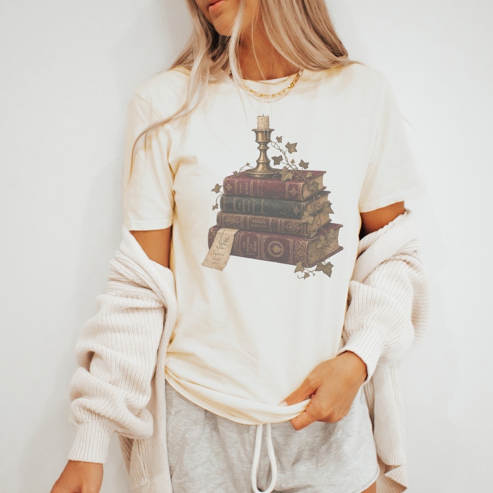 Scholarly Aesthetic Vintage Style Shirt with Byron & Plato